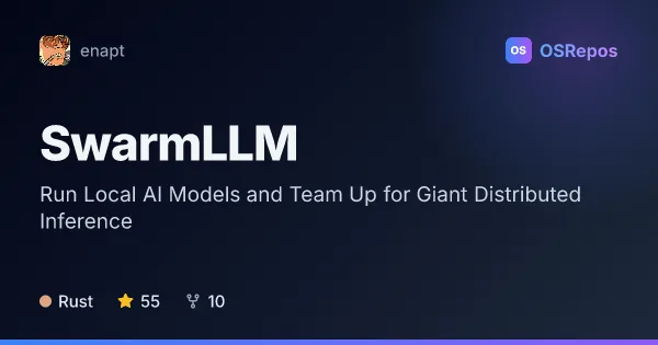 SwarmLLM: Run Local AI Models and Team Up for Giant Distributed Inference