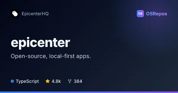 epicenter: Build Local-First Apps With Synchronized Data