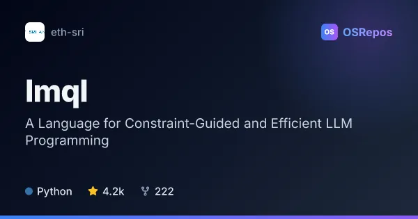 LMQL: A Language for Constraint-Guided and Efficient LLM Programming