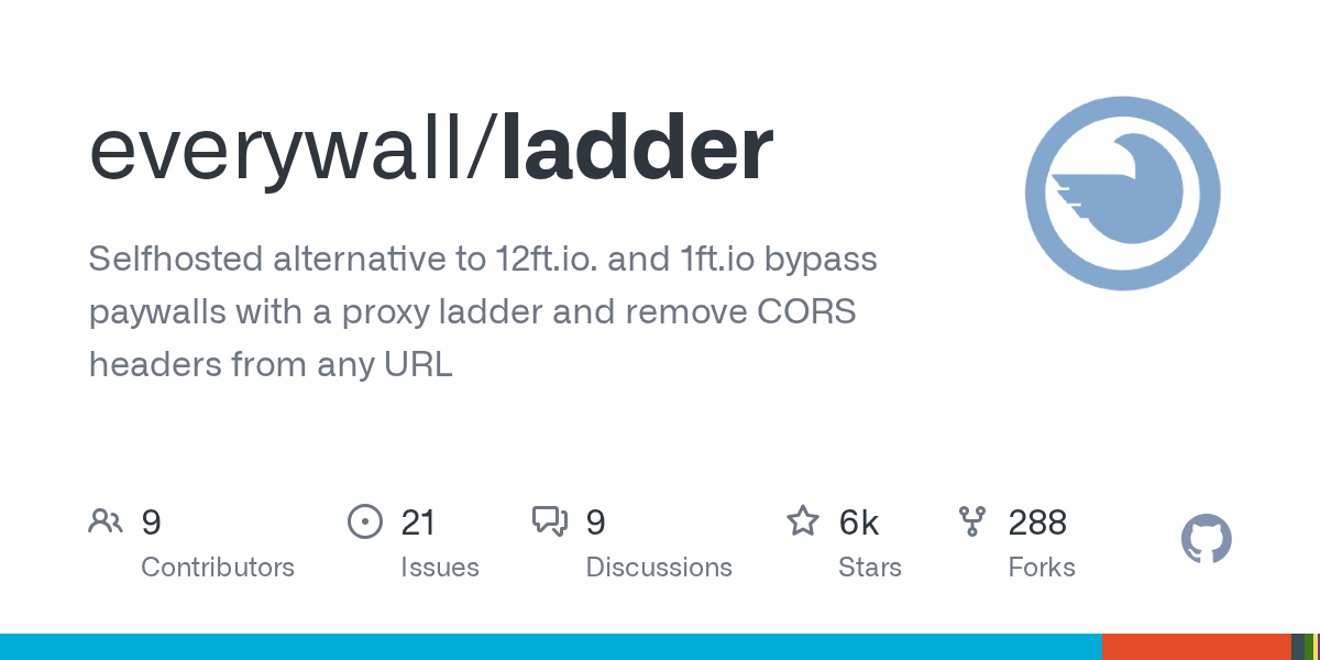 Ladder: Self-Hosted Proxy to Bypass Paywalls and Remove CORS Headers