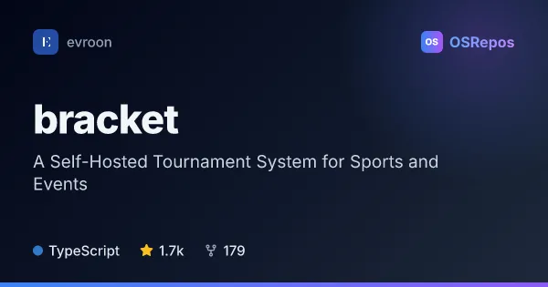 Bracket: A Self-Hosted Tournament System for Sports and Events