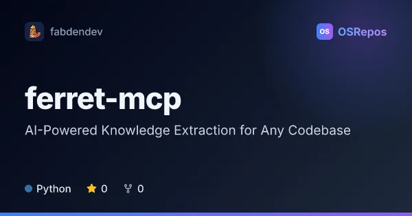 Ferret MCP: AI-Powered Knowledge Extraction for Any Codebase