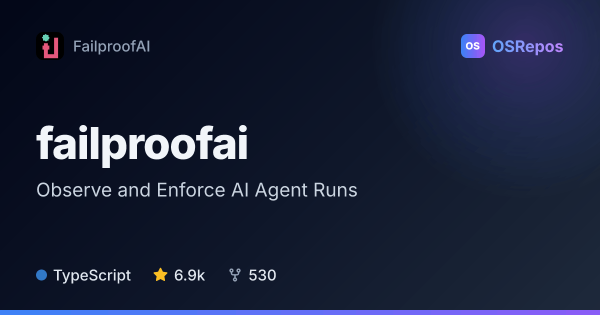 failproofai: Observe and Enforce AI Agent Runs