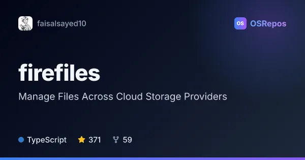 firefiles: Manage Files Across Cloud Storage Providers