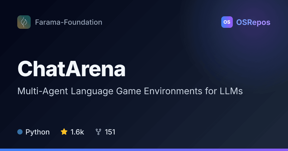ChatArena: Build Multi-Agent Language Game Environments