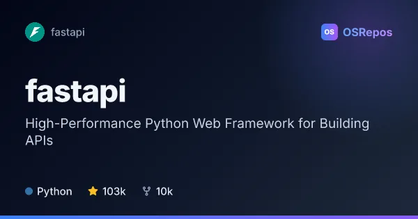 FastAPI: High-Performance Python Web Framework for Building APIs