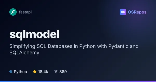 SQLModel: Simplifying SQL Databases in Python with Pydantic and SQLAlchemy