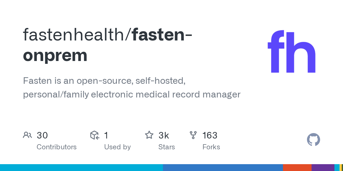 Fasten On-Prem: Self-Hosted Personal Electronic Medical Record Manager