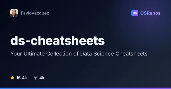 ds-cheatsheets: Your Ultimate Collection of Data Science Cheatsheets