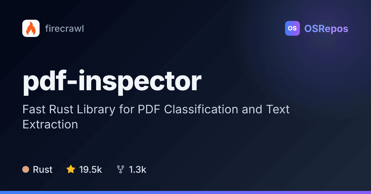 pdf-inspector: Classify PDFs and Extract Text as Markdown