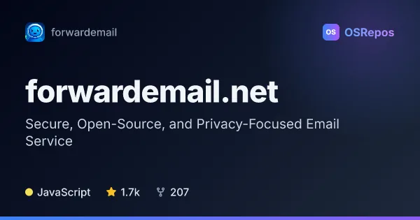 forwardemail.net: Secure, Open-Source, and Privacy-Focused Email Service