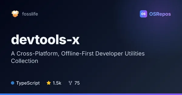 DevTools-X: A Cross-Platform, Offline-First Developer Utilities Collection