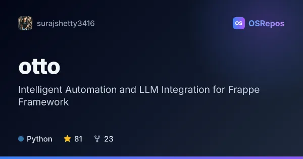 otto: Add LLM-Powered Automation to Frappe Apps