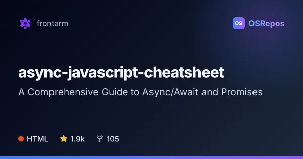 async-javascript-cheatsheet: A Comprehensive Guide to Async/Await and Promises