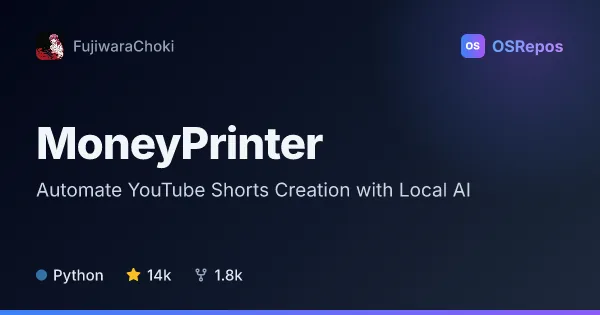 MoneyPrinter: Automate YouTube Shorts Creation with Local AI