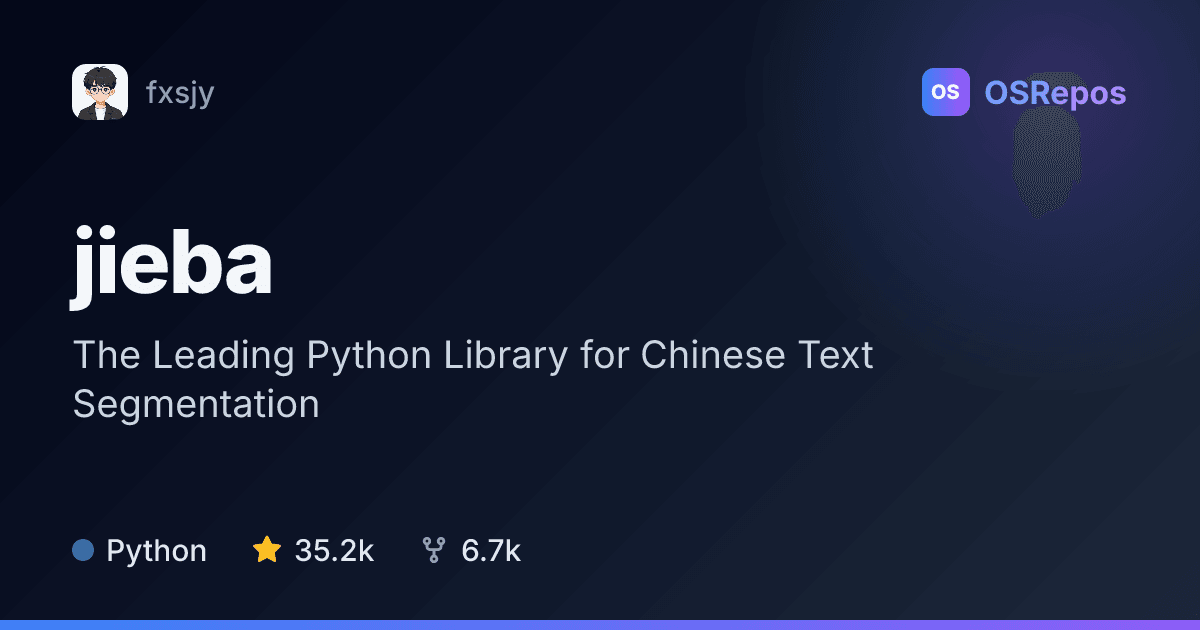 jieba: Segment Chinese Text in Python