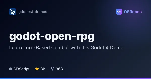 godot-open-rpg: Learn to Build a Turn-Based RPG in Godot
