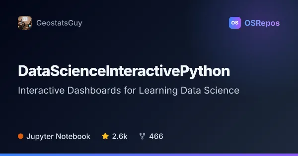 DataScienceInteractivePython: Learn Data Science Through Dashboards