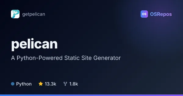 Pelican: A Python-Powered Static Site Generator