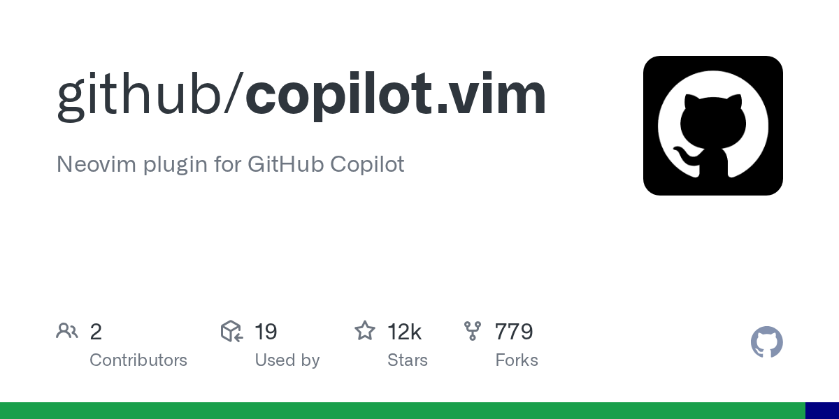 copilot.vim: GitHub Copilot Integration for Vim and Neovim