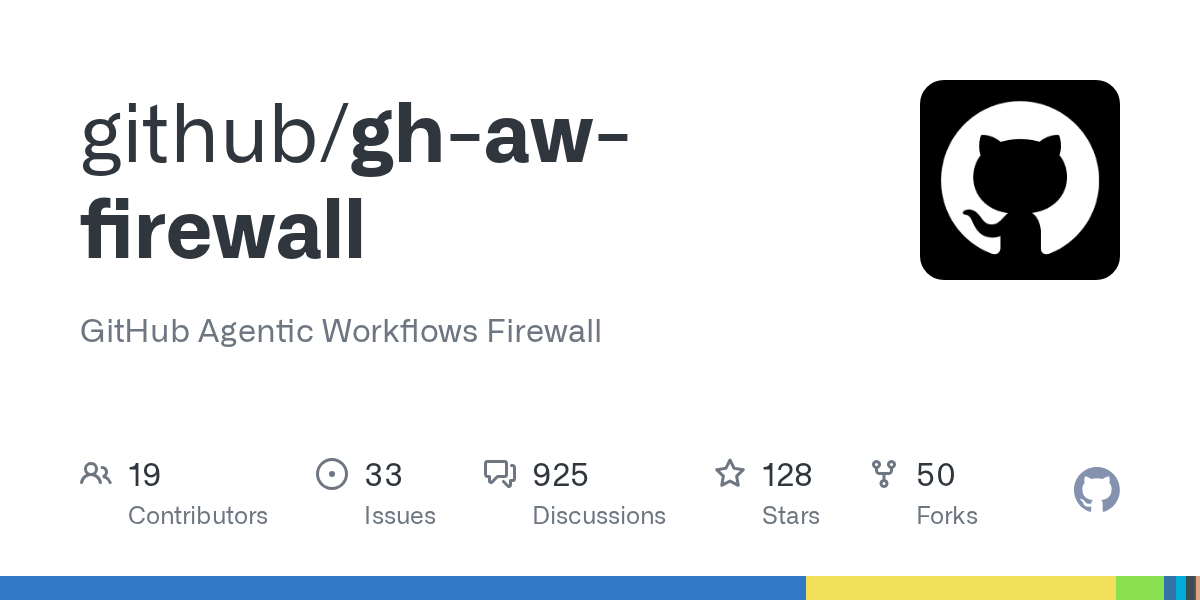 gh-aw-firewall: Secure Your Agentic Workflows with a Network Firewall