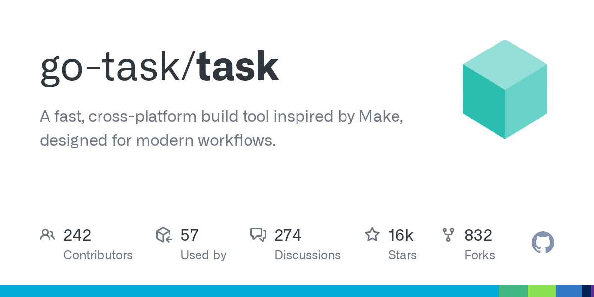 Task: A Modern, Cross-Platform Build Tool for Streamlined Workflows