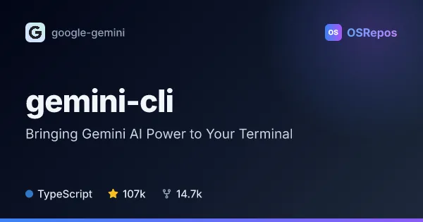 gemini-cli: Use Gemini as an Agent in Your Terminal