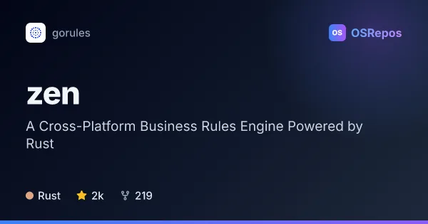ZEN Engine: A Cross-Platform Business Rules Engine Powered by Rust