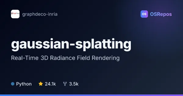 gaussian-splatting: Reconstruct and Render 3D Scenes in Real Time