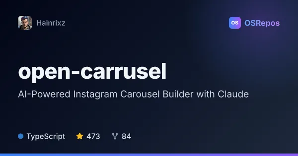 open-carrusel: Design Instagram Carousels with Claude
