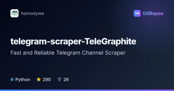 TeleGraphite: Fast and Reliable Telegram Channel Scraper