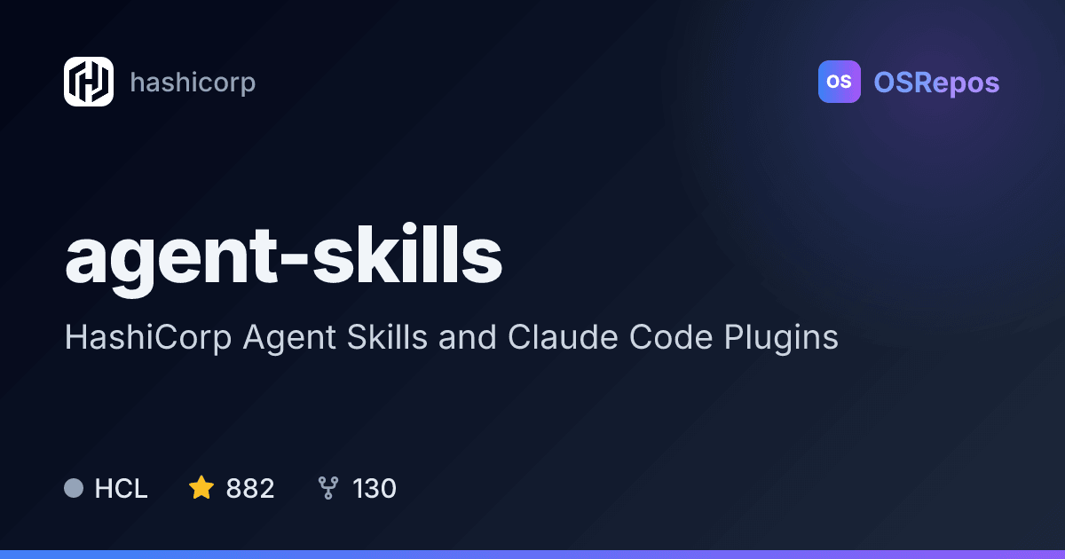 agent-skills: HashiCorp Agent Skills and Claude Code Plugins