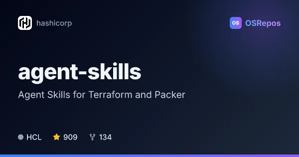agent-skills: Agent Skills for Terraform and Packer
