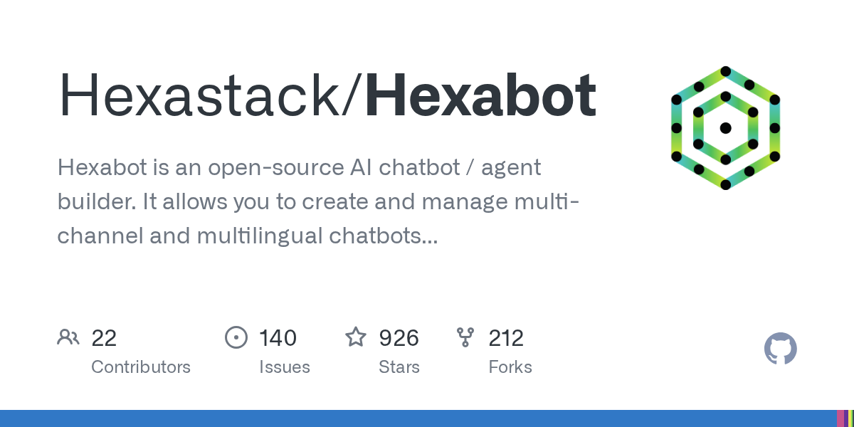 Hexabot: Open-Source AI Chatbot and Agent Builder