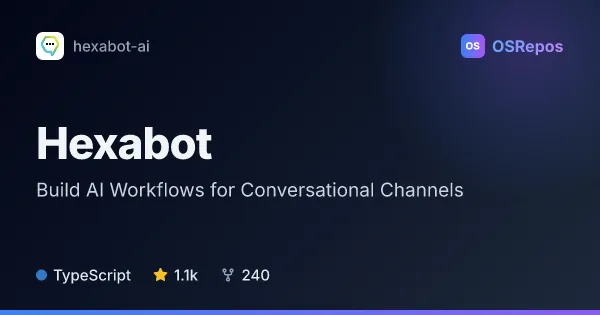 Hexabot: Build AI Workflows for Conversational Channels