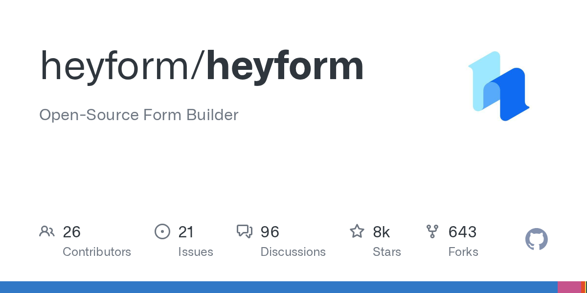 HeyForm: An Open-Source Form Builder for Engaging Conversational Forms