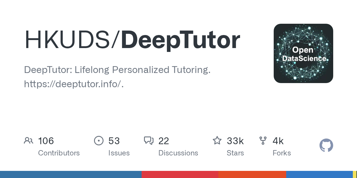 DeepTutor: Lifelong Personalized Tutoring with AI Agents
