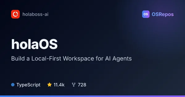 holaOS: Build a Local-First Workspace for AI Agents