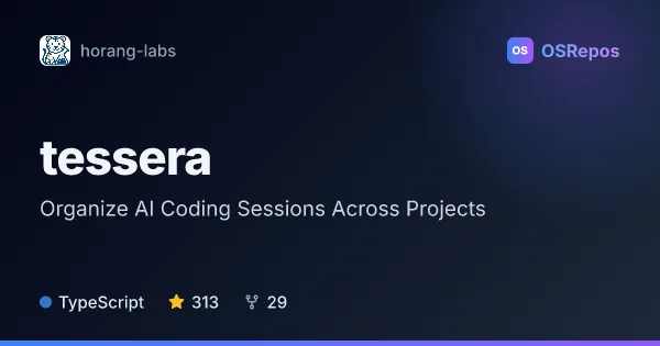 tessera: Organize AI Coding Sessions Across Projects