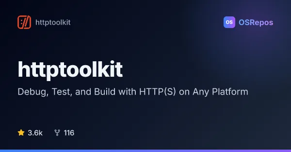 HTTP Toolkit: Debug, Test, and Build with HTTP(S) on Any Platform