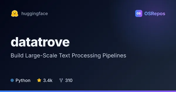 datatrove: Build Large-Scale Text Processing Pipelines