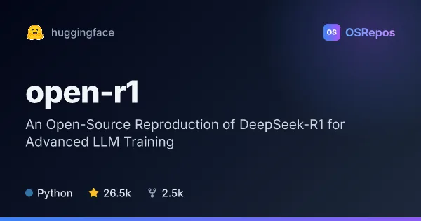 open-r1: Reproduce DeepSeek-R1 Training and Evaluation