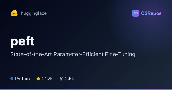 PEFT: State-of-the-Art Parameter-Efficient Fine-Tuning