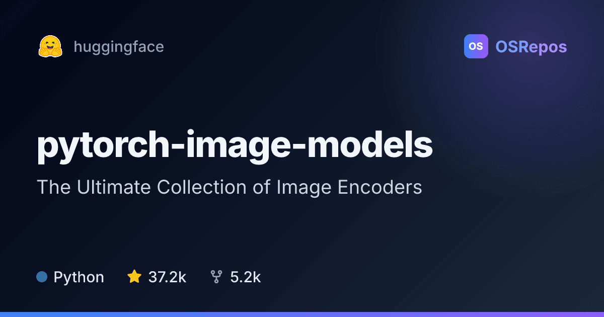 pytorch-image-models: Use PyTorch Image Models and Training Tools
