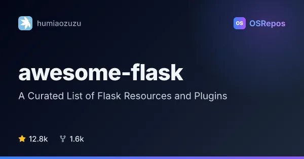 Awesome Flask: A Curated List of Flask Resources and Plugins