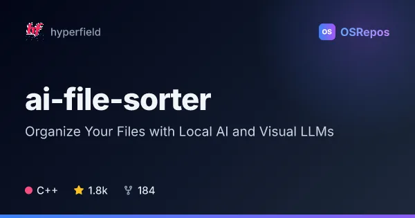ai-file-sorter: Organize and Rename Files with AI