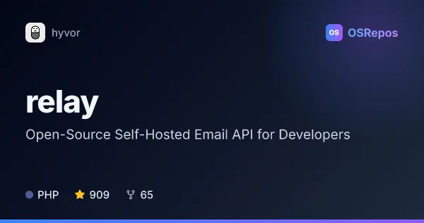 relay: Send Email Through Your Own Infrastructure