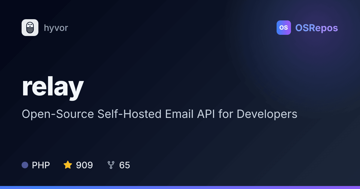 relay: Send Email Through Your Own Infrastructure