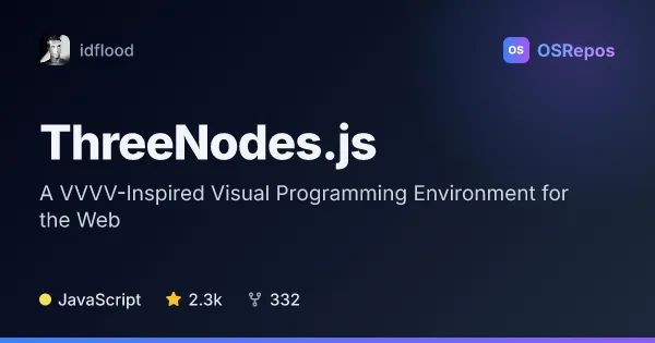 ThreeNodes.js: A VVVV-Inspired Visual Programming Environment for the Web
