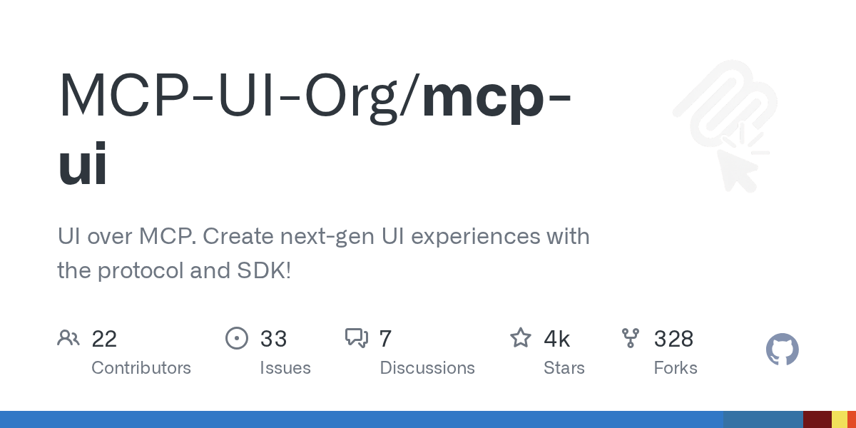 mcp-ui: Building Interactive UIs for AI with Model Context Protocol